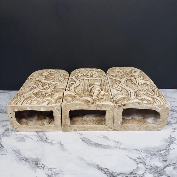 Last Supper Angels Two Sided Candle Holders Vintage - Picture 8 of 10